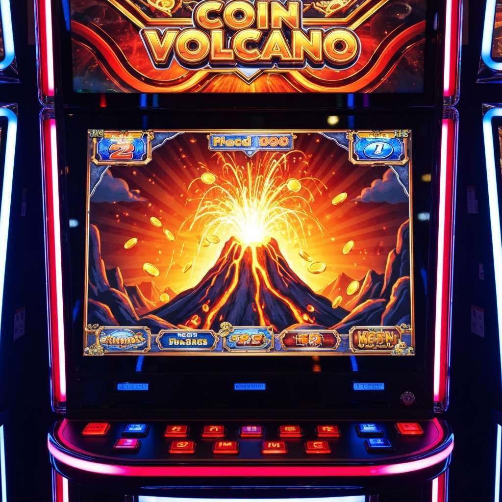 Coin Volcano Ludzie grający w pokera przy stole kasynowym